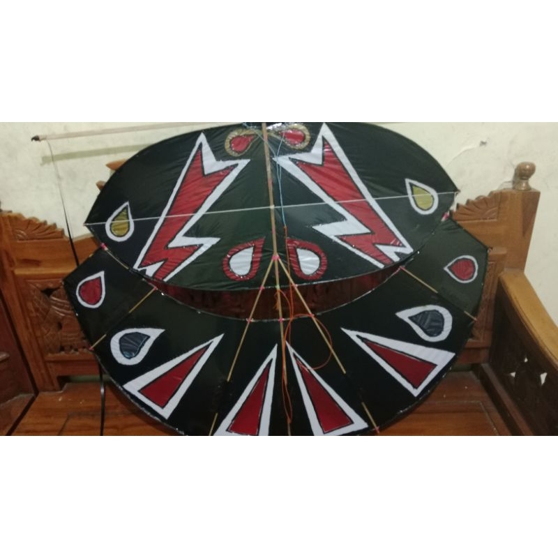 layang2 pegon ceper 1m siap terbang