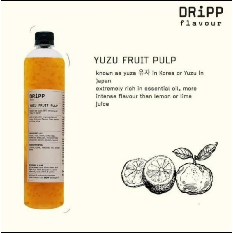 

DRIPP Yuzu Pulp Syrup - Sirup bubur Buah Yuzu 760 ml