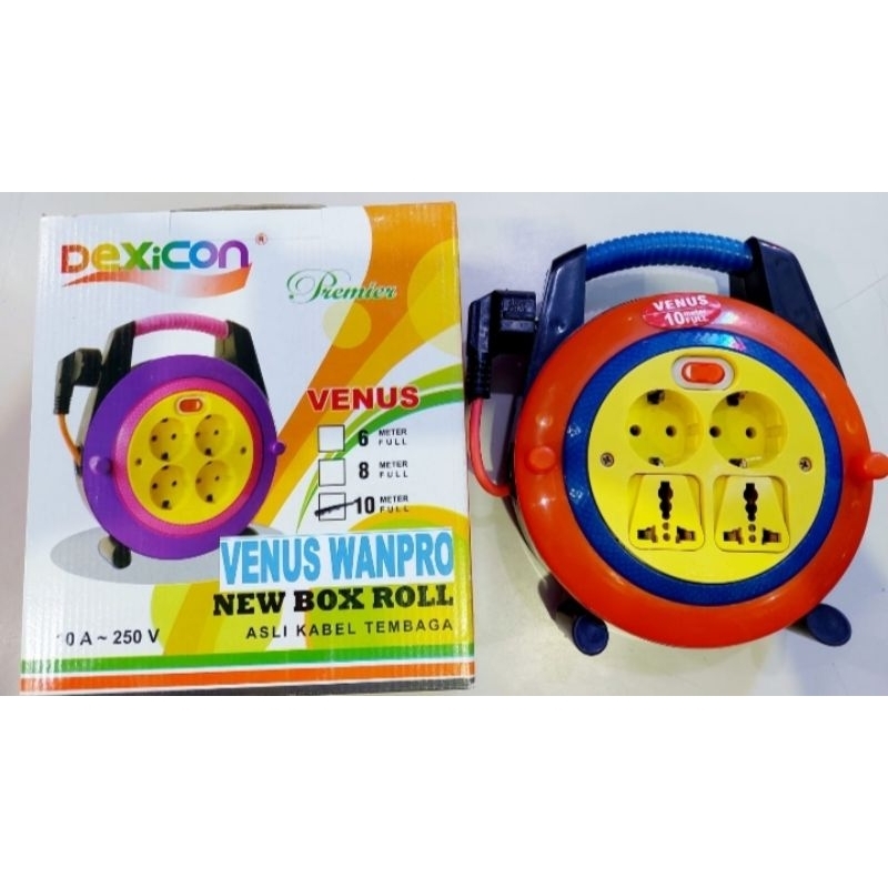 Stop kontak roll/Box kabel Venus/terminal colokan listrik 10M