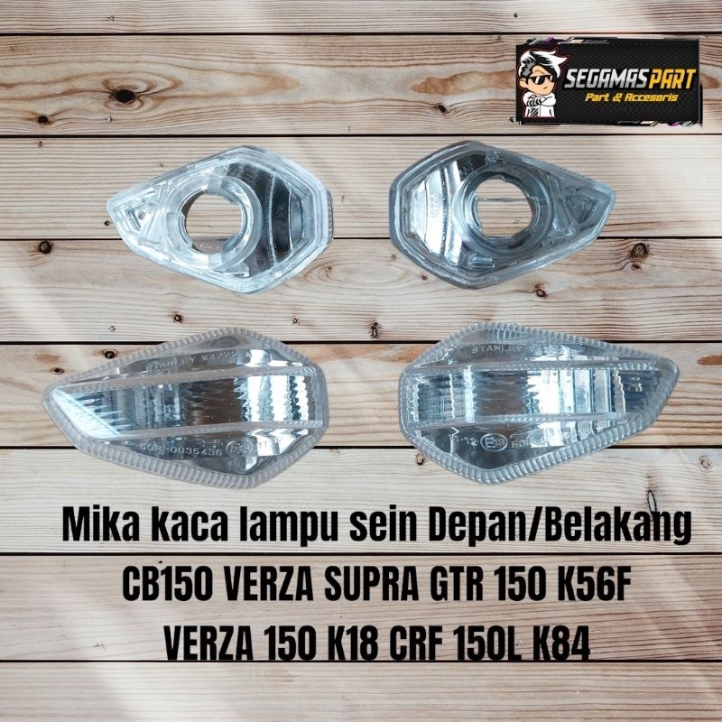 Mika kaca lampu sein sen Depan atau Belakang Honda CB 150 Verza K18 Supra GTR 150 CRF 150 K84 Kanan 