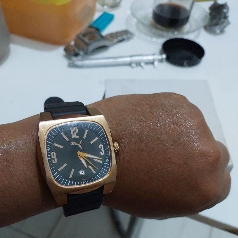 jam tangan original Puma 100031 5 Bar mulus preloved second bekas