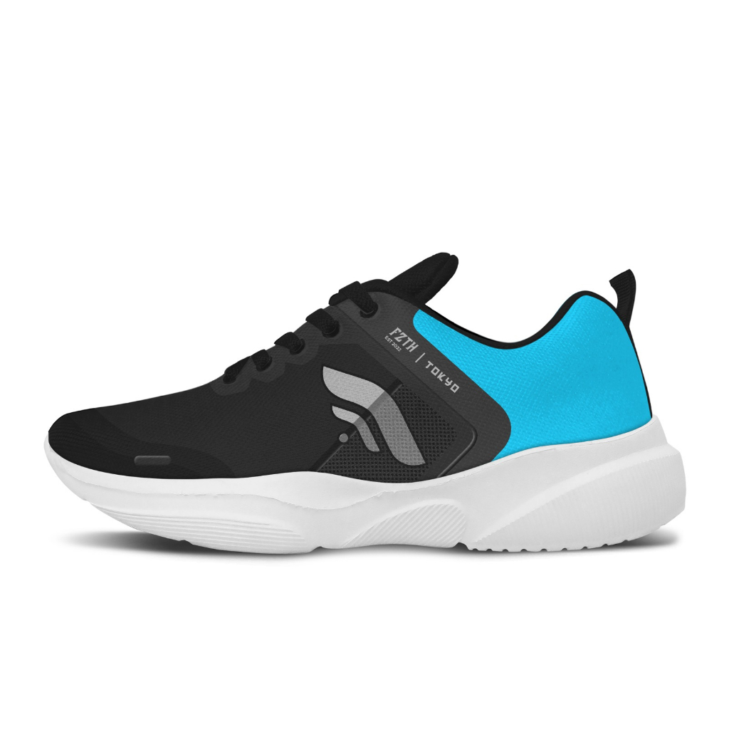 sepatu pria sneakers FZTH TOKYO HITAM BIRU