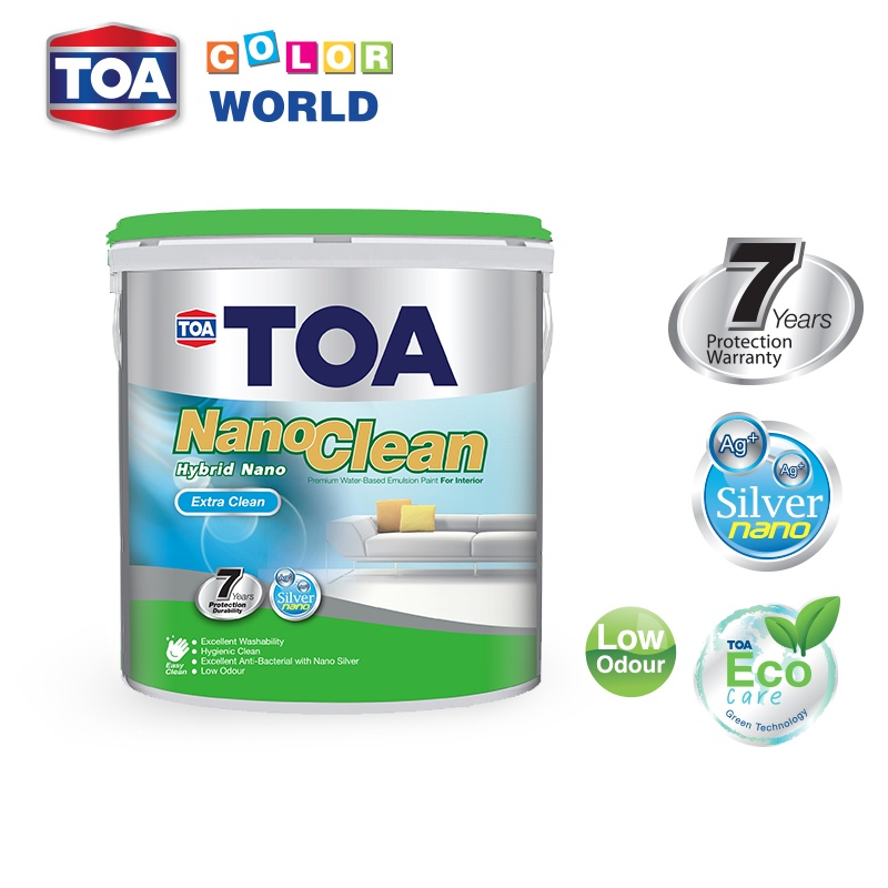 CAT TEMBOK INTERIOR NANOCLEAN EXTRACLEAN TOA PAINT 8530