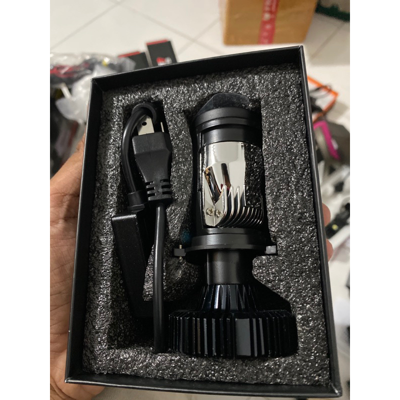 Lampu Mobil Mini Projie H4. 3 Warna