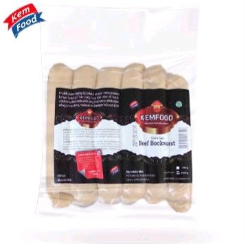 

Sosis Daging Sapi Beef Bockwurst Kemfood 1kg isi 12 pcs