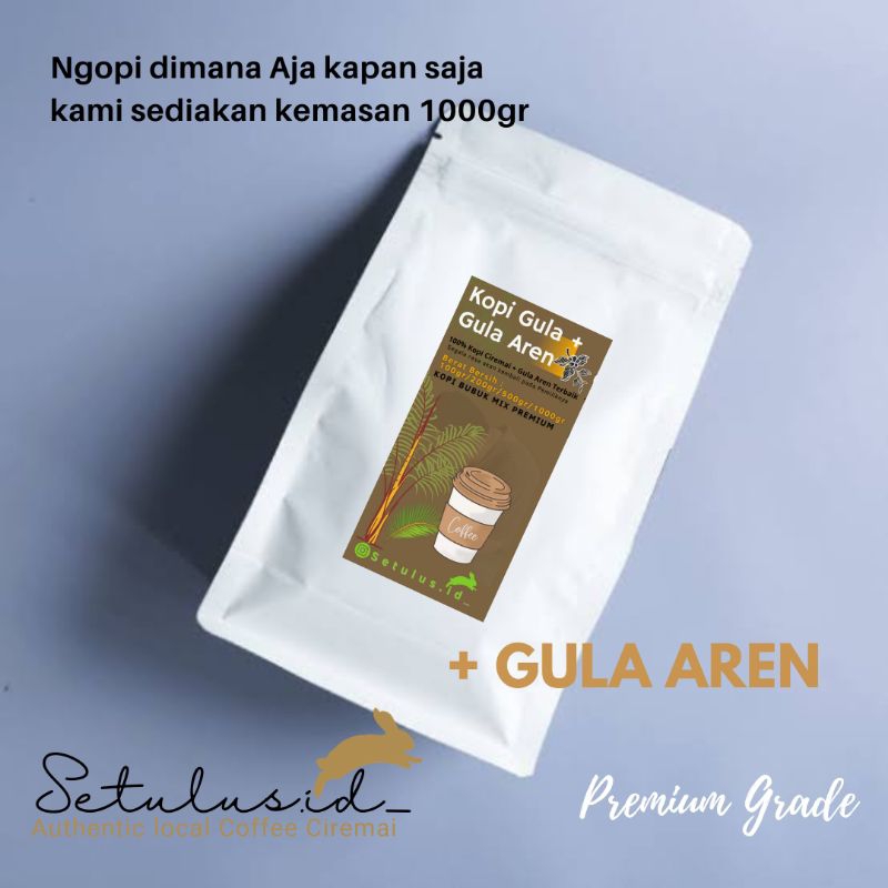 

Kopi Ciremai + Gula Aren murni #Kopigulaaren kemasan 1000Gr,Kopi Gunung Ciremai