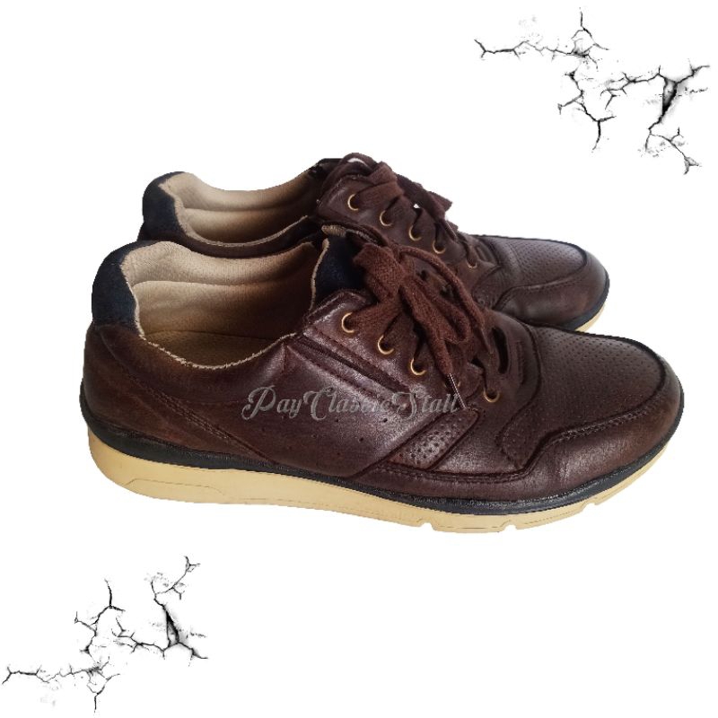 SEPATU SNEAKERS KULIT PRIA JIM JOKER DALE 3C BROWN COFFE ORIGINAL