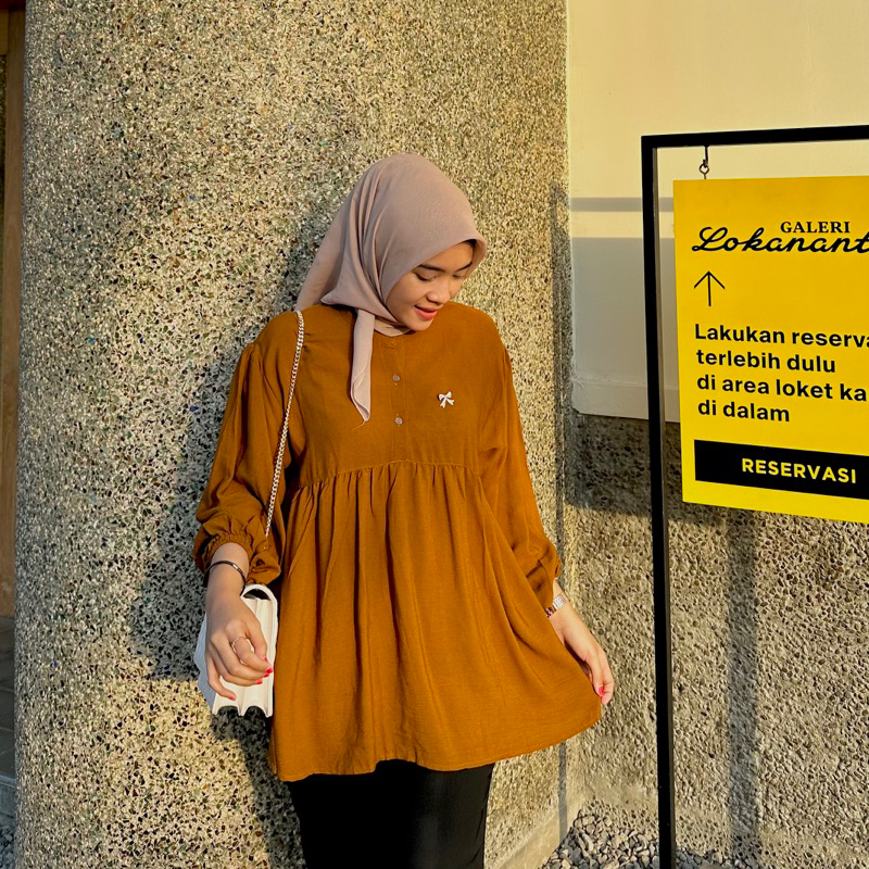 Blouse Wanita Rayon Crinkle Jumbo by Klothme