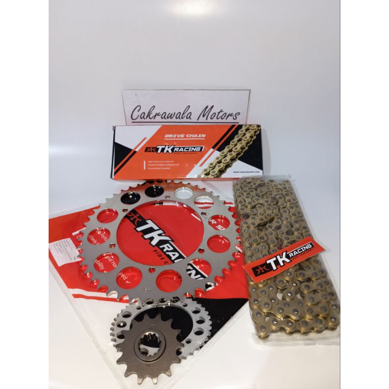 GEAR SET TK RACING KLX 250 / KLX 230 & RANTAI TK HS 520
