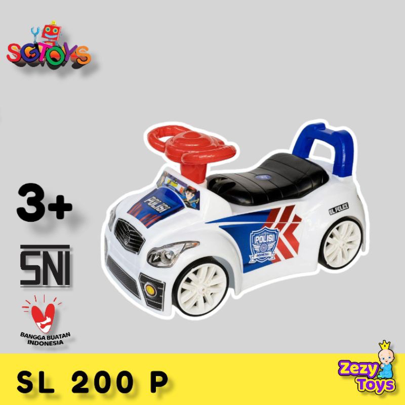 (BISA COD) MAINAN ANAK MOBIL DORONG POLISI / Mainan Mobil Duduk Ride On SL POLICE / Mobil Polisi / Mobil Anak