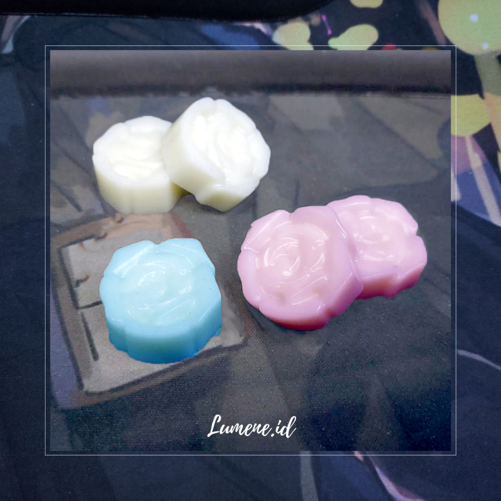 Scented Waxmelt/Lilin Aromaterapi Bentuk Bunga Mawar/Lilin Aroma/Lilin Scented/Scented Candle/Tea Sc