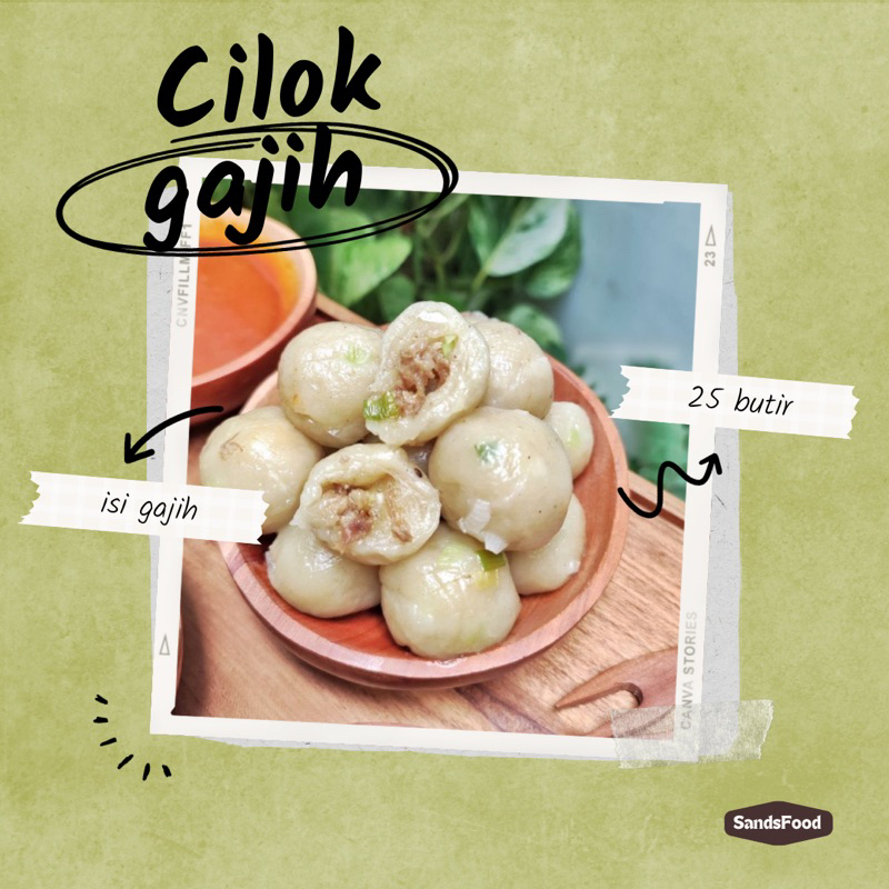 

CILOK GAJIH SAPI (isi 25butir)