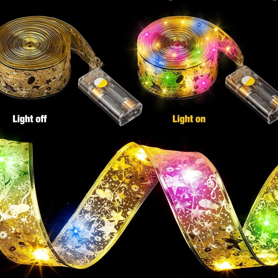 Evrydaygift () Lampu Pohon Natal Lampu Dekorasi Natal Lampu Natal Lampu Pita Natal