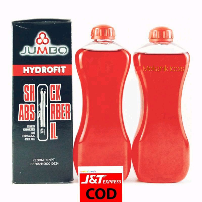 OLI shock jumbo oli shockbreaker depan isi 2 botol oli shock motor depan
