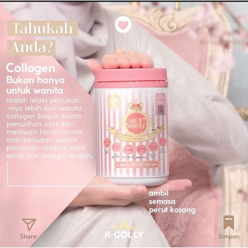 KCOLLY SWEET 17 KOLAGEN KOREA ( hasil 10x lebih cepat )