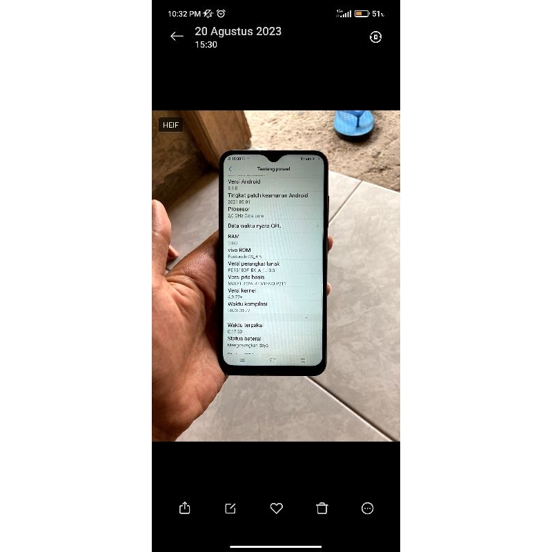 vivo y93 ram 3 32 second