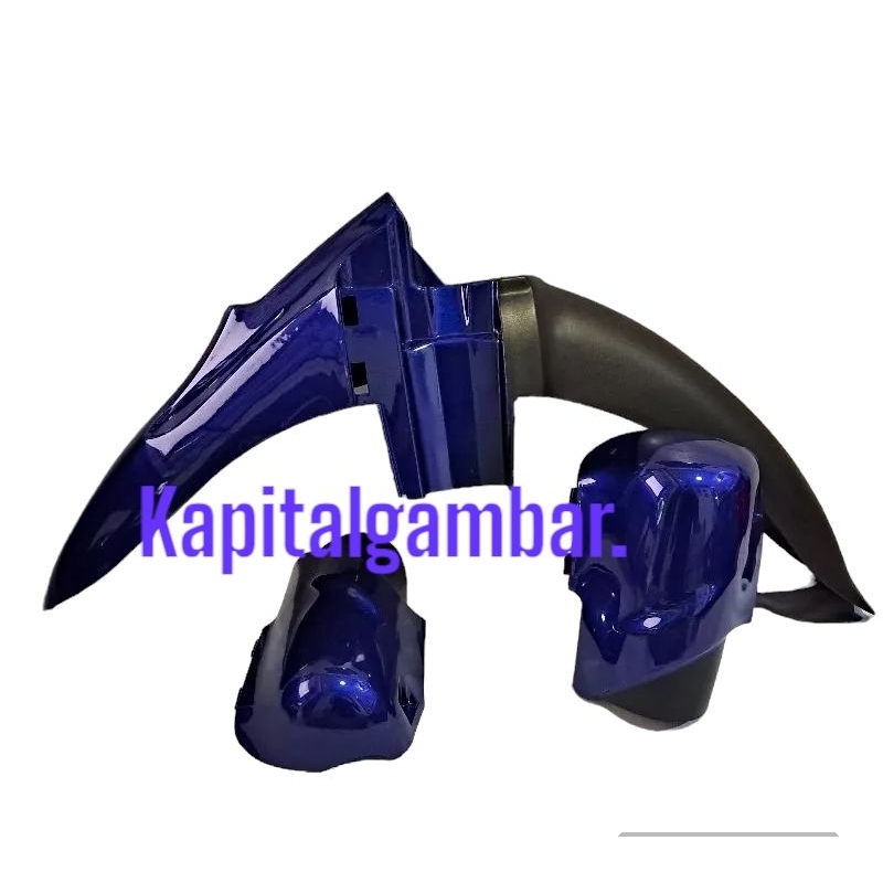 spakbor depan yamaha 125z y125z biru candy sett tutup skok