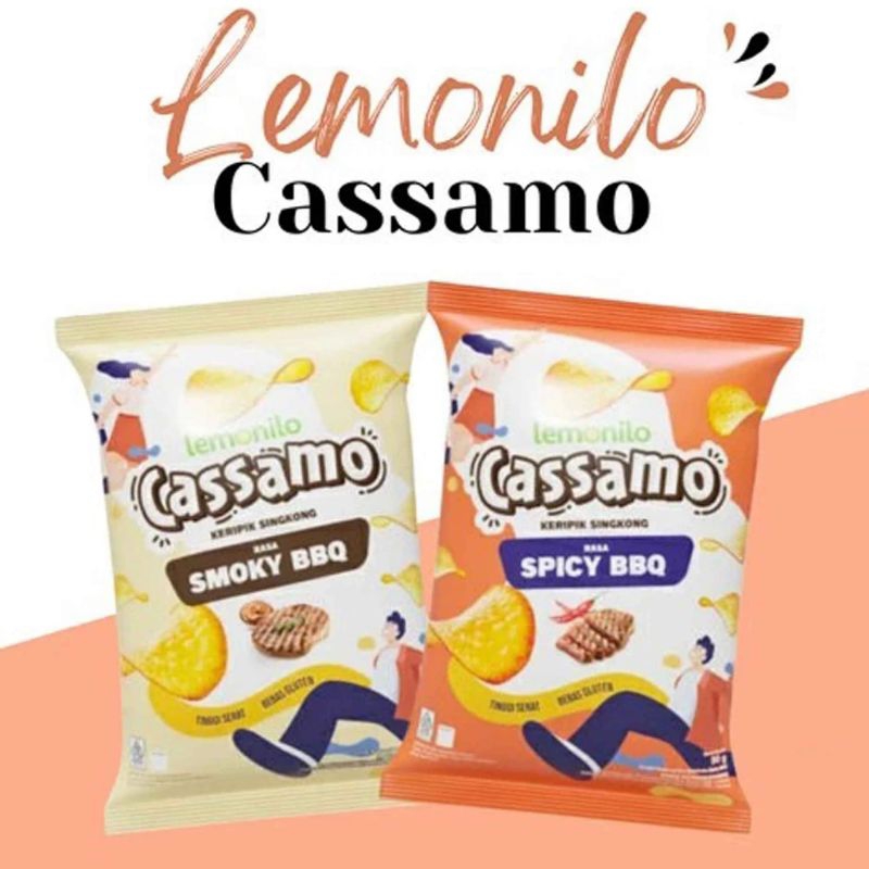 

Lemonilo cassamo / keripik singkong / rasa spicy BBQ & smoky BBQ
