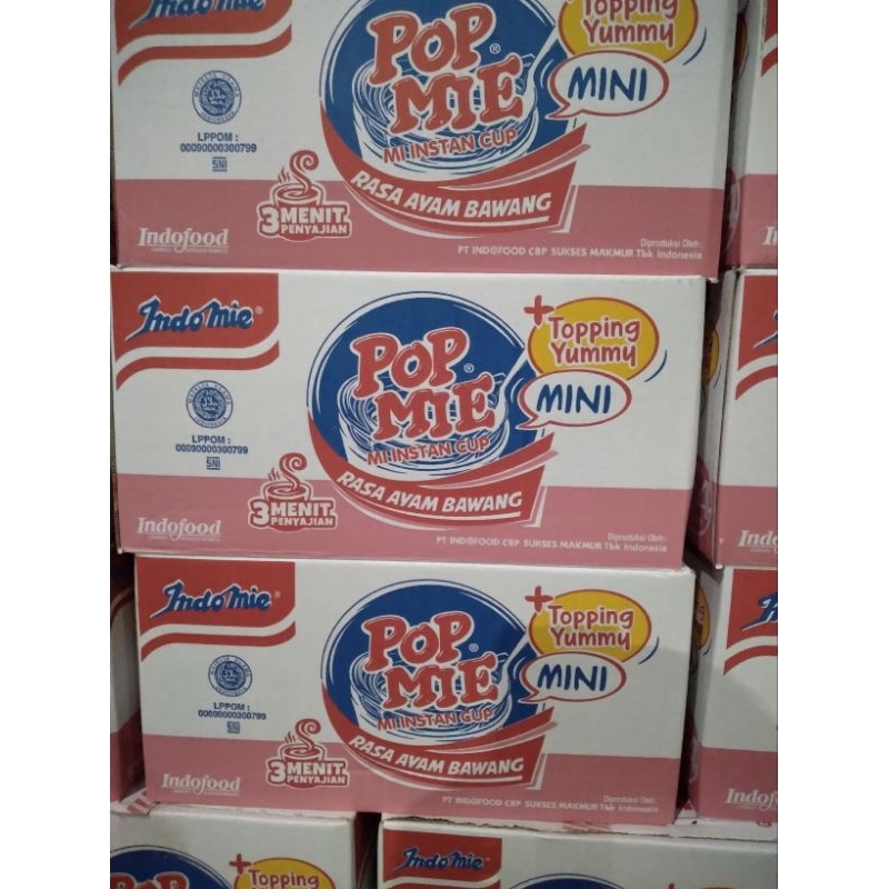 

Popmi mini rasa Ayam bawang 1 dus isi 24 pcs