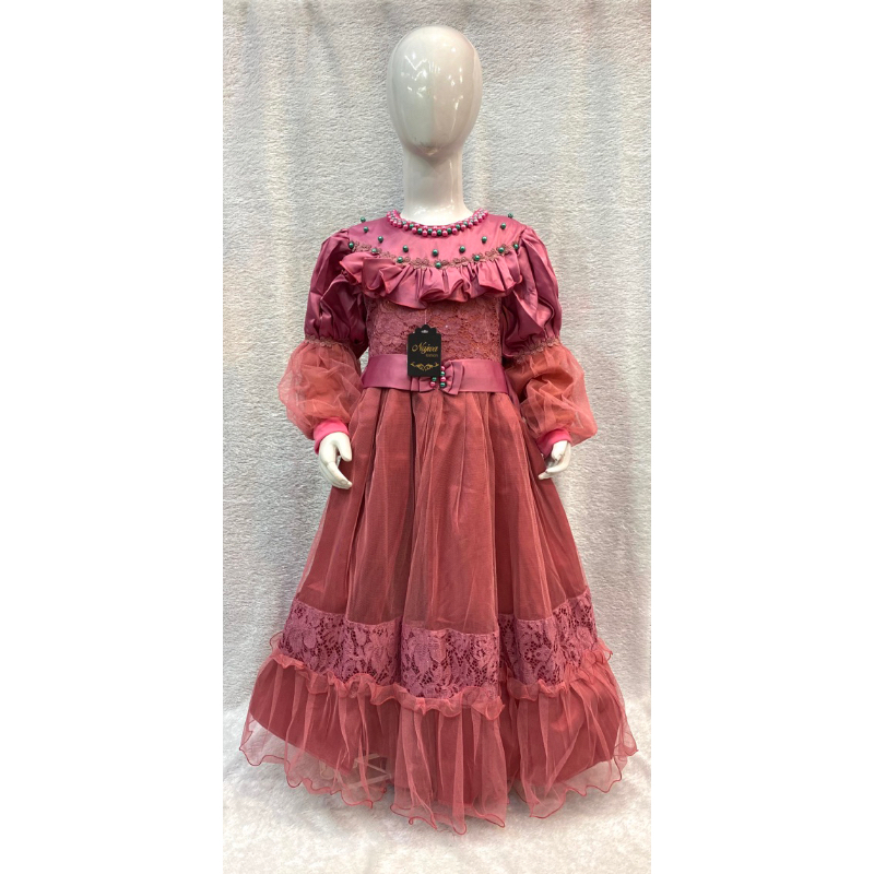 Gaun/ Dress/Gamis Anak Muslim Pesta Aliyah