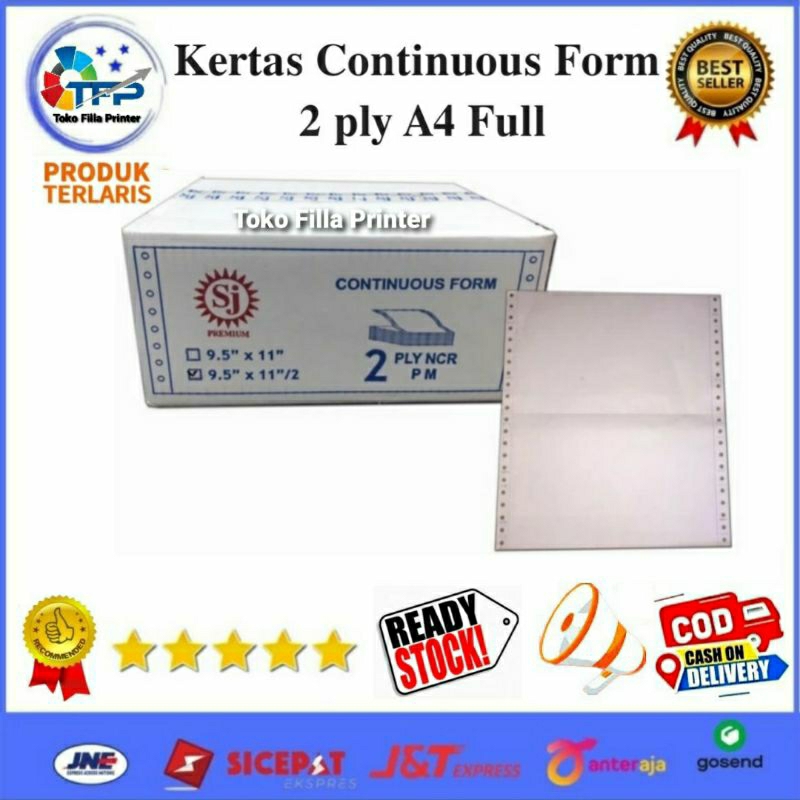 

Kertas Continuous Form 2 ply A4 Full