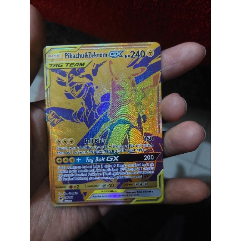 Pokemon - Pikachu & Zekrom GX - SM248 - Tag Team - Black Star Promo
