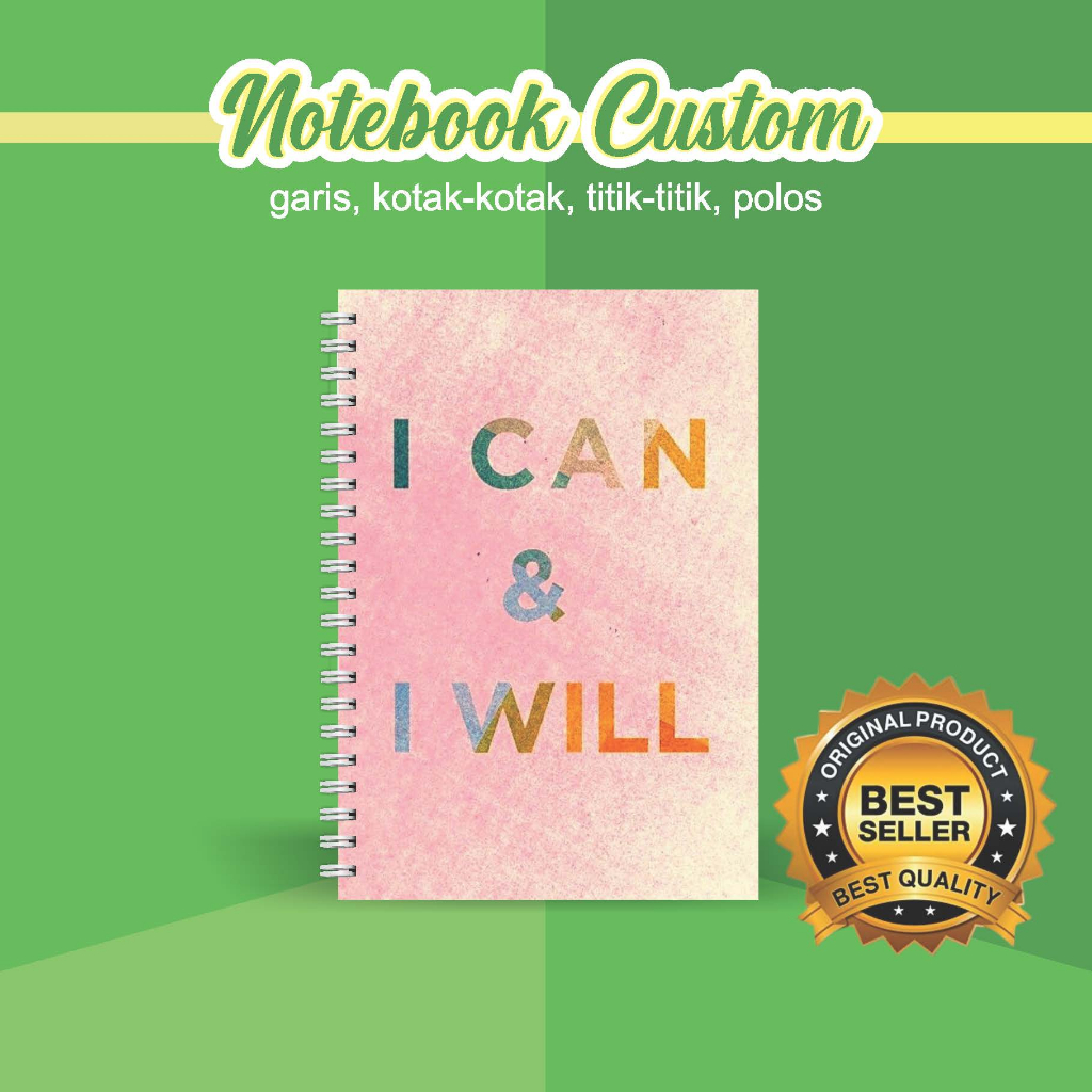 

NOTEBOOK A5 CUSTOM CATATAN/JURNAL BOOKPAPER GRID/KOTAK2#DOTTED/TITIK2#BLANK/POLOS