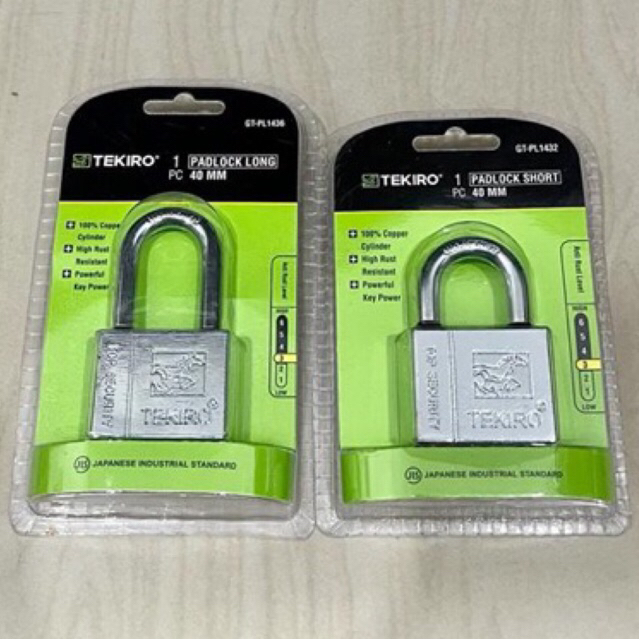 TEKIRO 40mm GEMBOK NIKEL NEKEL ORIGINAL tekiro japan leher PENDEK normal @ PANJANG LONG & SHORT gemb