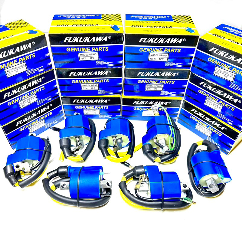 FUKUKAWA Coil Penyala Standar Racing Honda GRAND SPURA BEAT BEAT FI REVO ABSOLUTE MEGAPRO NEW MONO K