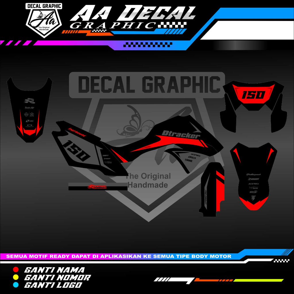 decal dtracker stiker dtracker decal klx decal supermoto paling dicari