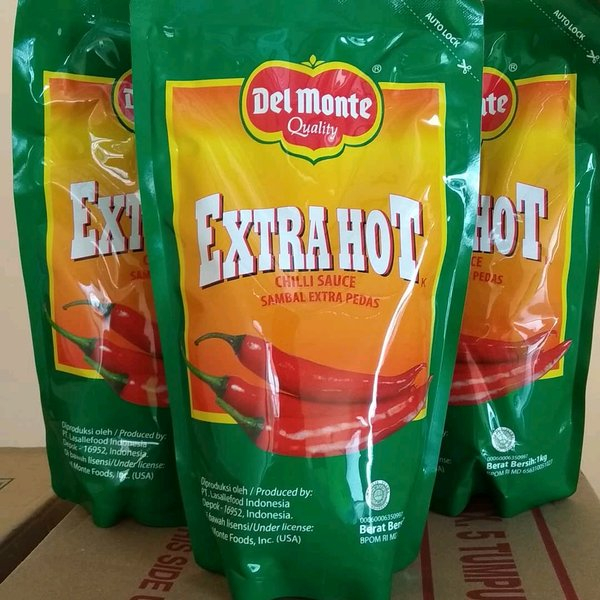 

HG DELMONTE Saus Cabe Extra Hot 1kg - Bumbu Masak Saus