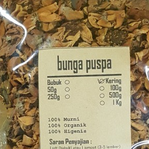 

HERBAL JAMU BUNGA PUSPA GANDA SARI /MEGAR ASOKA KERING MURAH-250 GRAM
