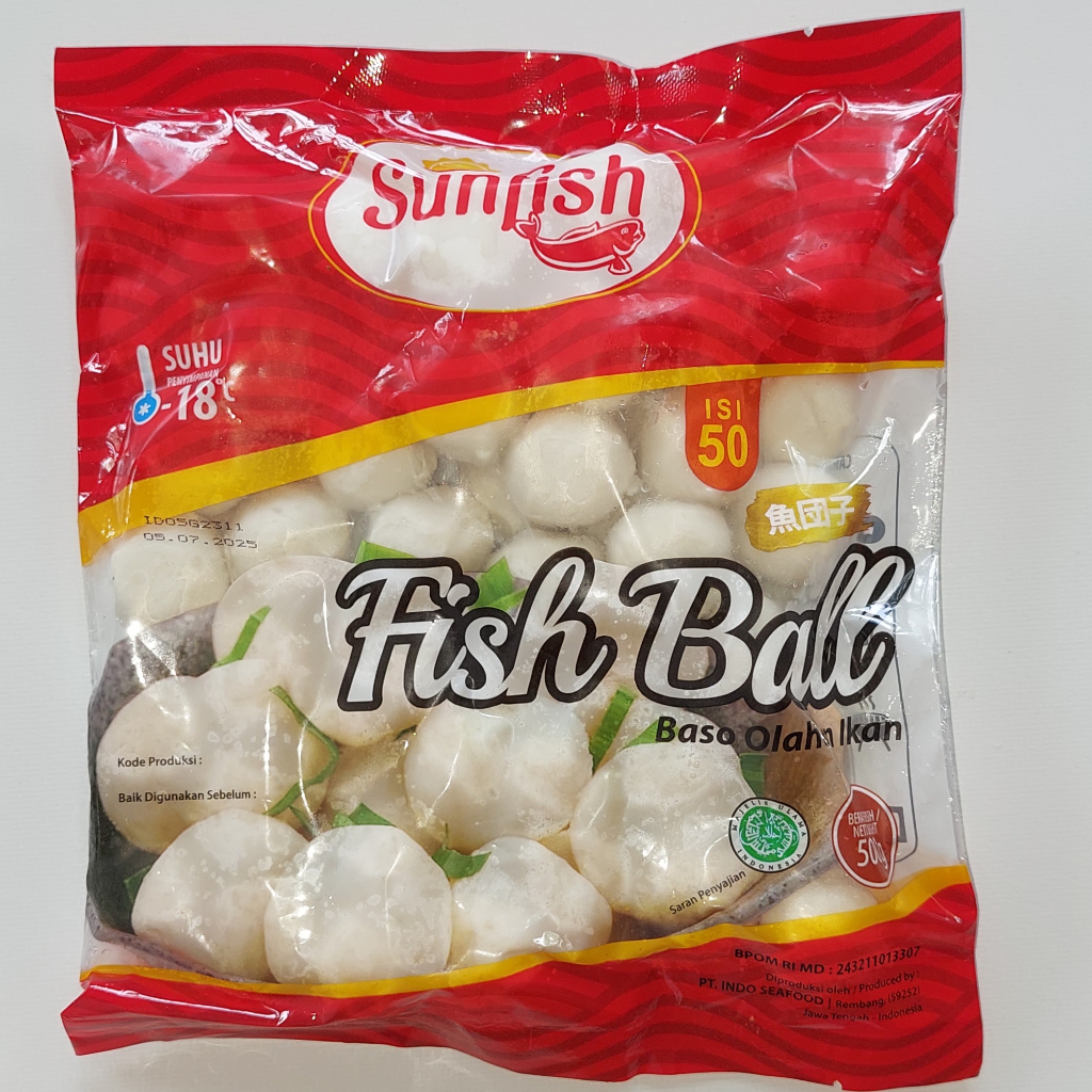 

Sunfish Bakso / Baso Ikan Isi 50s (M) 500 Gr