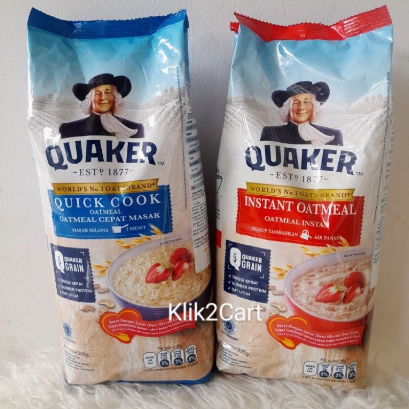 

Quaker oat instant 800gr / oatmeal / instant oatmeal / instant oat