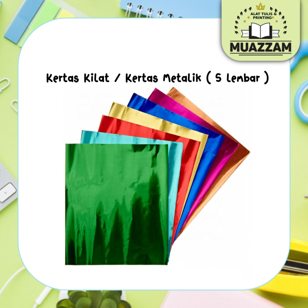 

Kertas Kilat / Kertas Metalik ( isi 5 lembar )