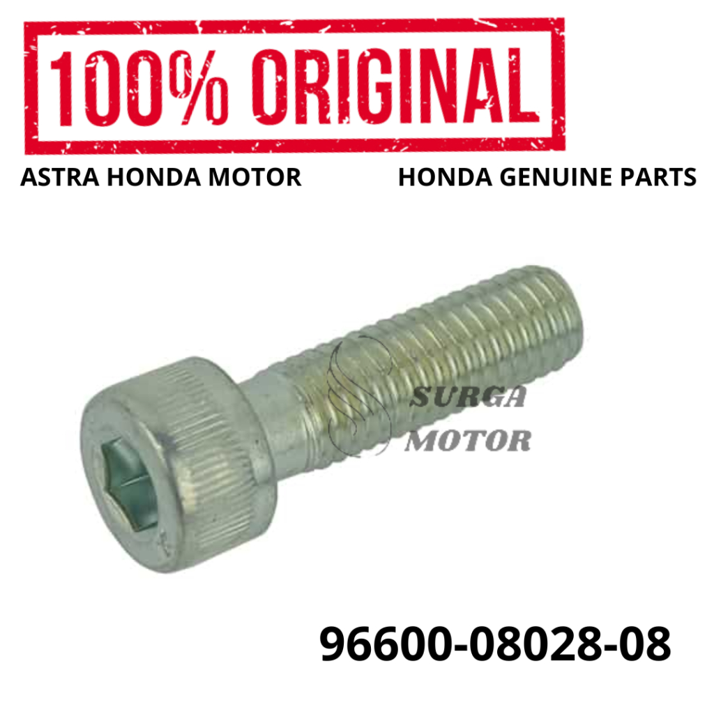 Socket Bolt 8x28 Baut Raiser Honda CB150R StreetFire K15P CB150X Original AHM 96600-08028-08 Soket 8