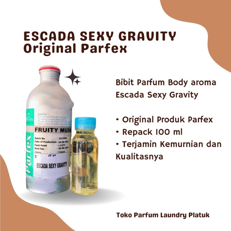 ESCADA SEXY GRAVITY Bibit Parfum Body Original Parfex Repack 100ml