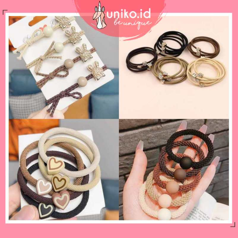 UNIKO.ID -  KARET IKAT RAMBUT LUCU / IKAT RAMBUT SIMPLE LUCU