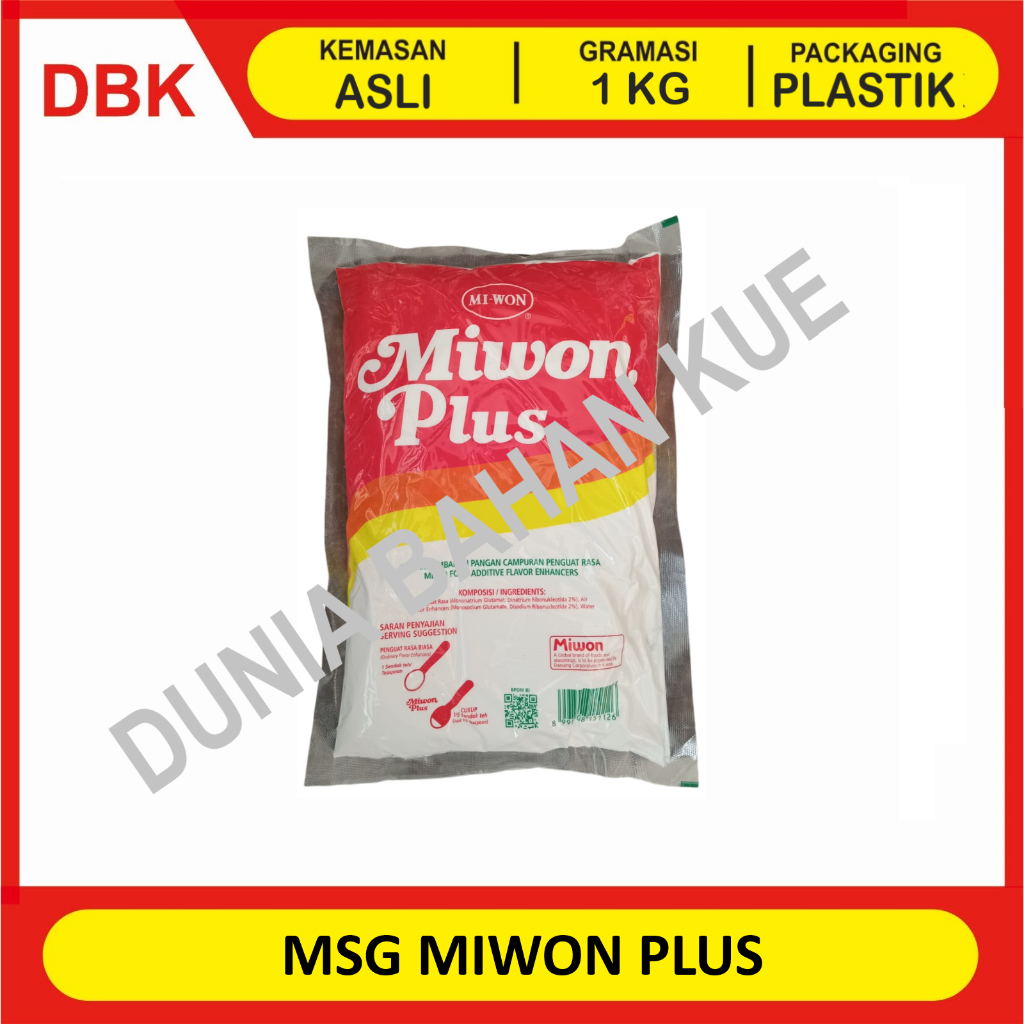 

MONOSODIUM GLUTAMATE MSG MURNI MIWON MI-WON PLUS 1 KG / PECIN VETSIN MURNI