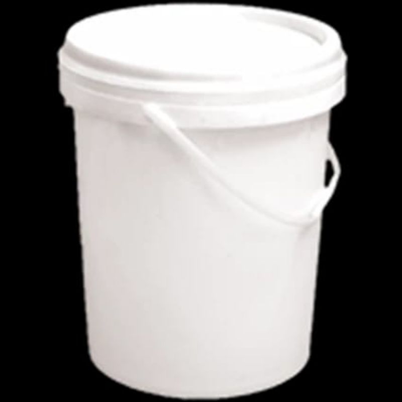 Ember plastik bekas 25 kg polos plus tutup