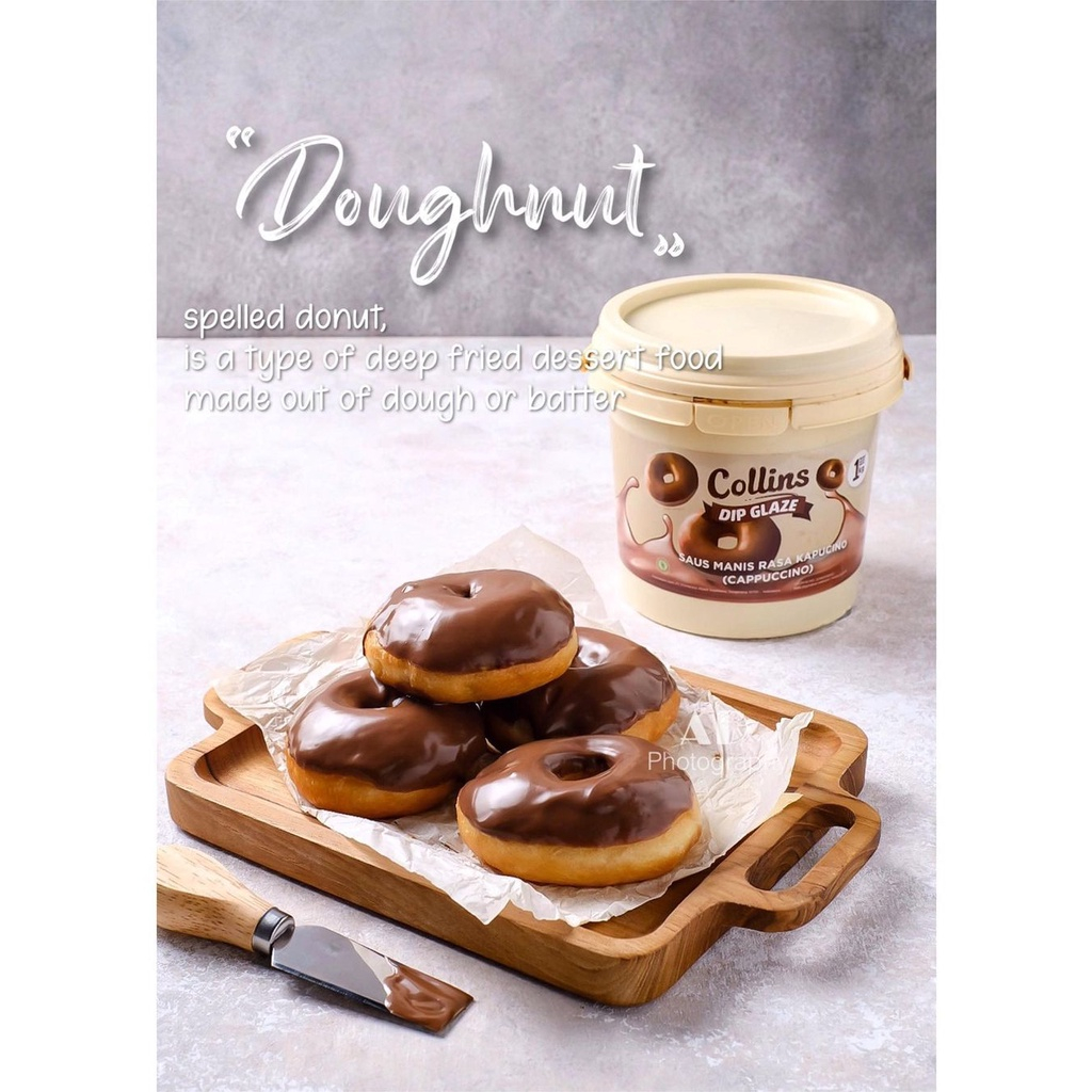 

Ay00! Dip Glaze Collins Choco Crunchy / Pasta Coklat / Glaze Donat / Collins Coklat / Topping