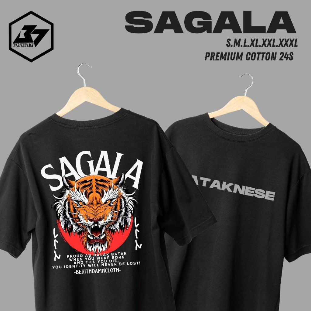 Kaos Batak Marga SAGALA Tshirt Premium Cotton 24s Berithdamn Cloth