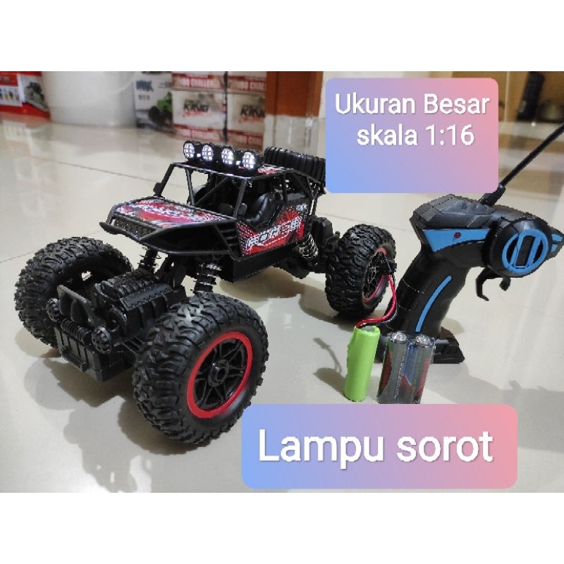 (bisa COD) RC jeep Rock crawler high speed mainan remote control climbing offroad ukuran besar skala