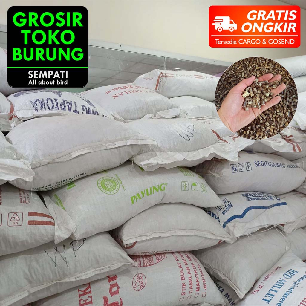 SEMPATI GROSIR  Wood Pellet 25 Kg Alas Kandang Kucing Burung Kelinci Hamster Hewan Pet Bedding Pasir