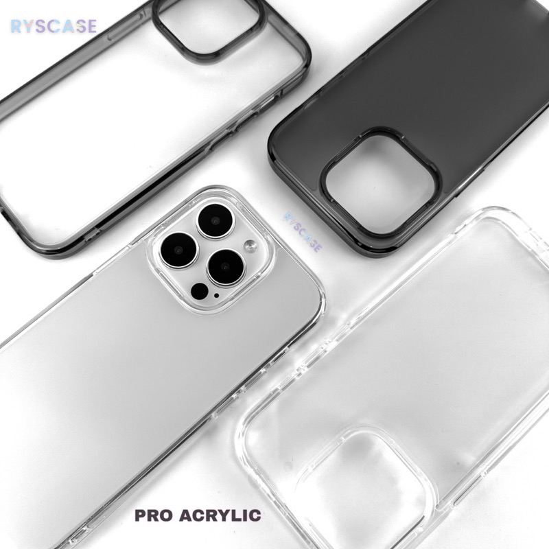 PREMIUM PRO ACRYLIC SERIES CLEAR CASE IPHONE (12-14 PROMAX)