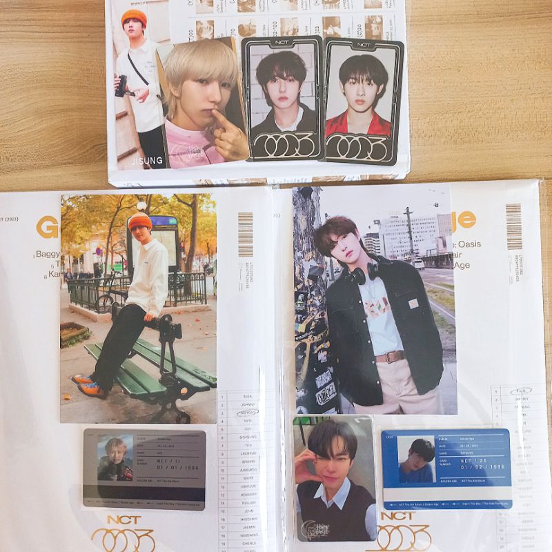 NCT 2023 Golden Age Album Only Archiving ver., Photocard & Yearbook Card Renjun Winwin