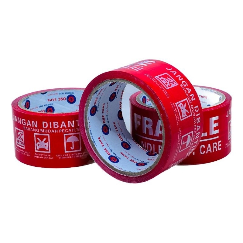 

Lakban Fragile 48mm x 72Yard Harga Promo Murah Kualitas Super Premium Rekat Kuat Tidak Mudah Robek