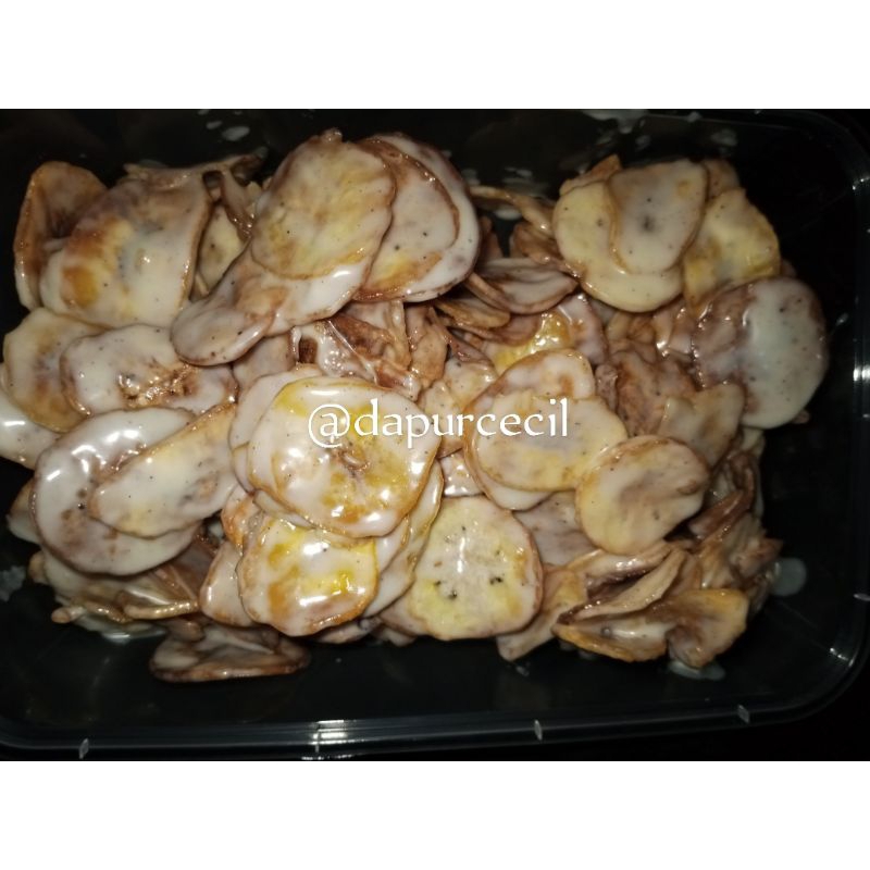 

Keripik pisang cokelat lumer tiramissu