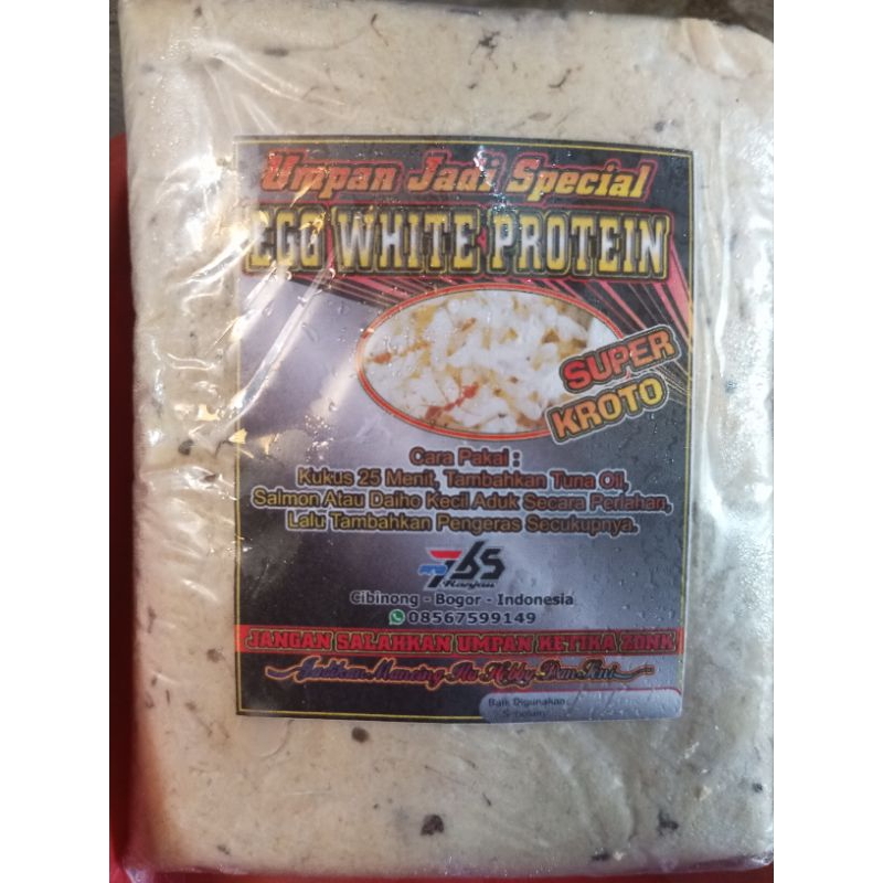 Umpan Egg White Protein Super Kroto