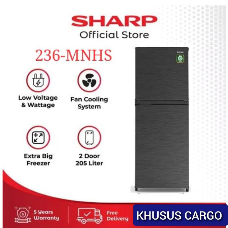 KHUSUS CARGO KULKAS 2 PINTU SHARP SJ 236MNHS KIREI